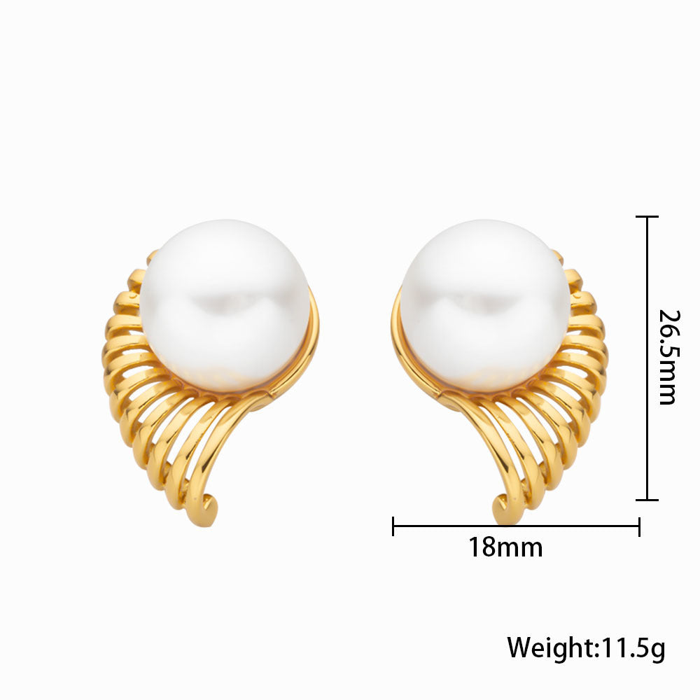 Pearl Curve Earrings - ILA1011