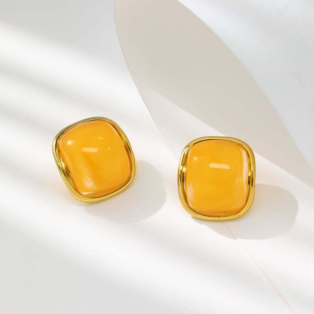 Classic Amber Earring - ILA1111