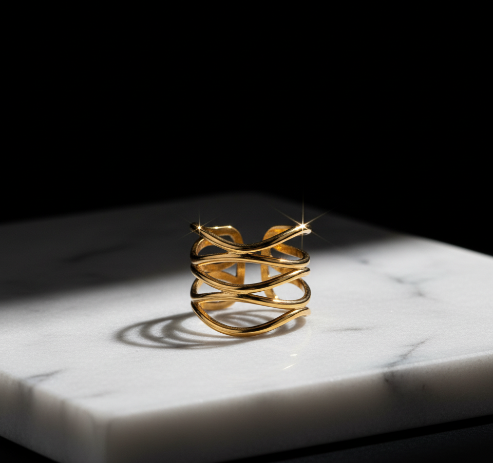 Golden Layers Ring - ILA1251