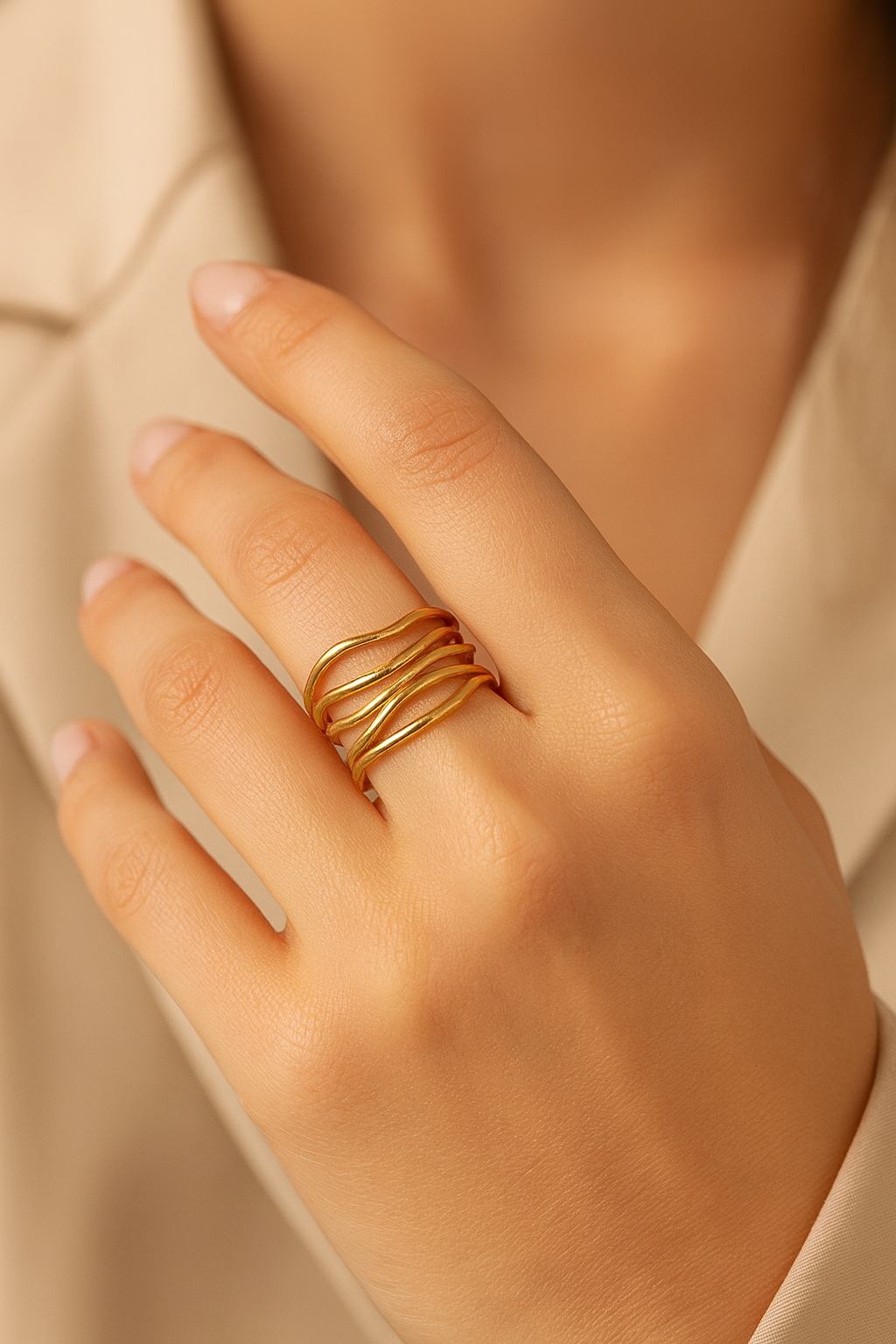 Golden Layers Ring - ILA1252
