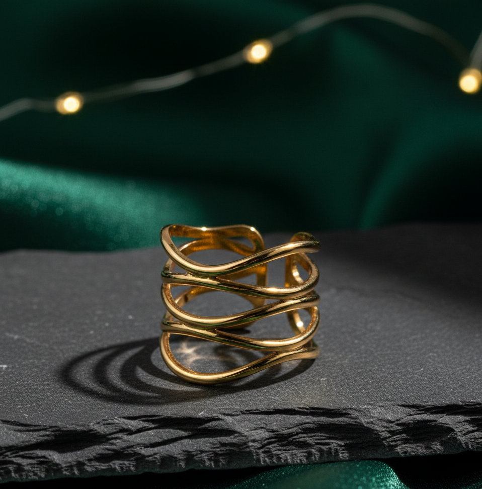 Golden Layers Ring - ILA1254