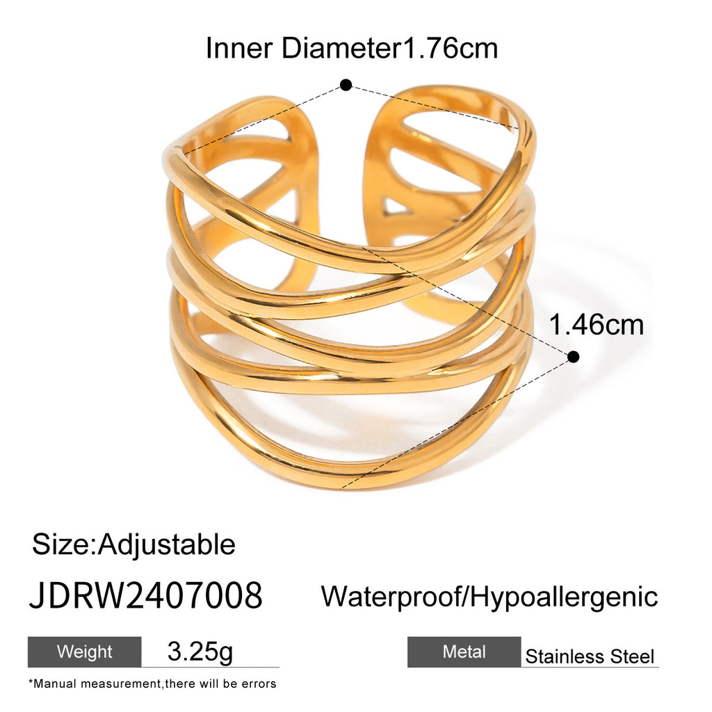 Golden Layers Ring - ILA1255