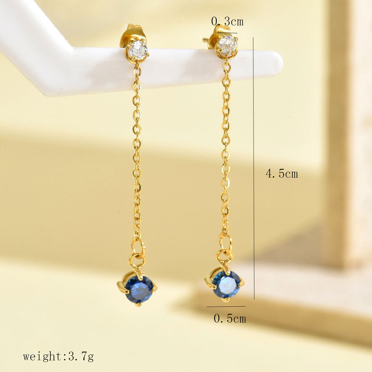 Sapphire Sparkle Earrings - ILA141