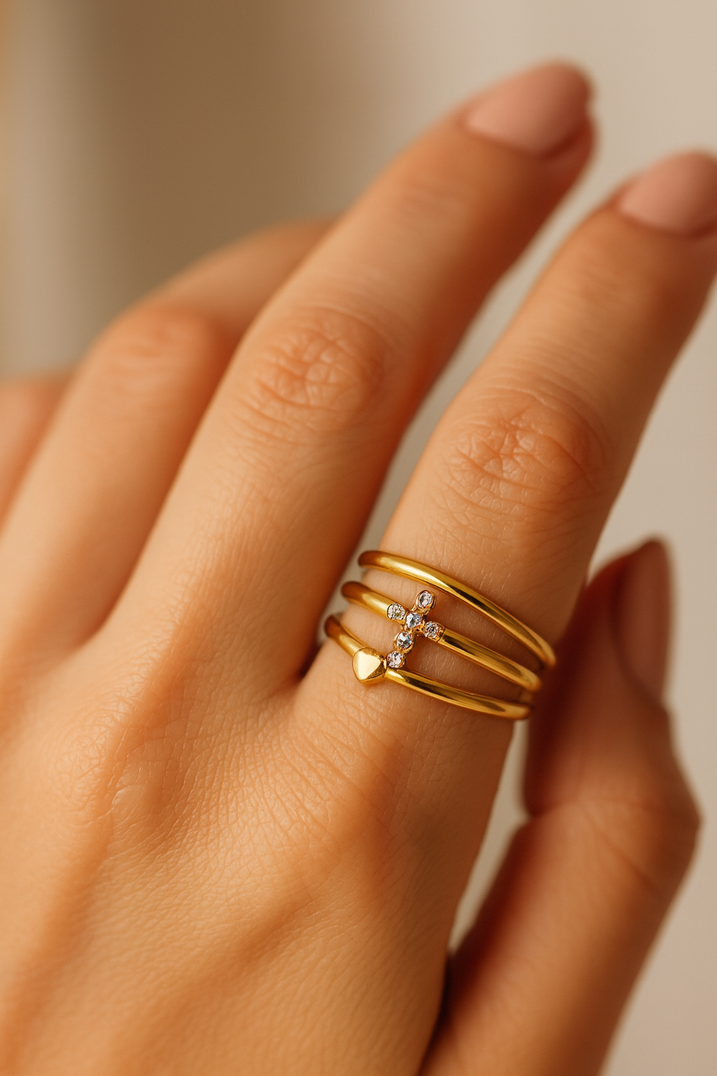 Tiny Heart Ring Set - ILA1506