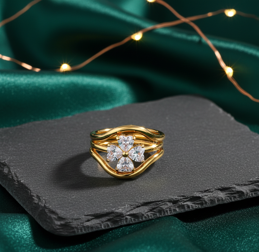 Floral Bloom Ring Set - ILA1511