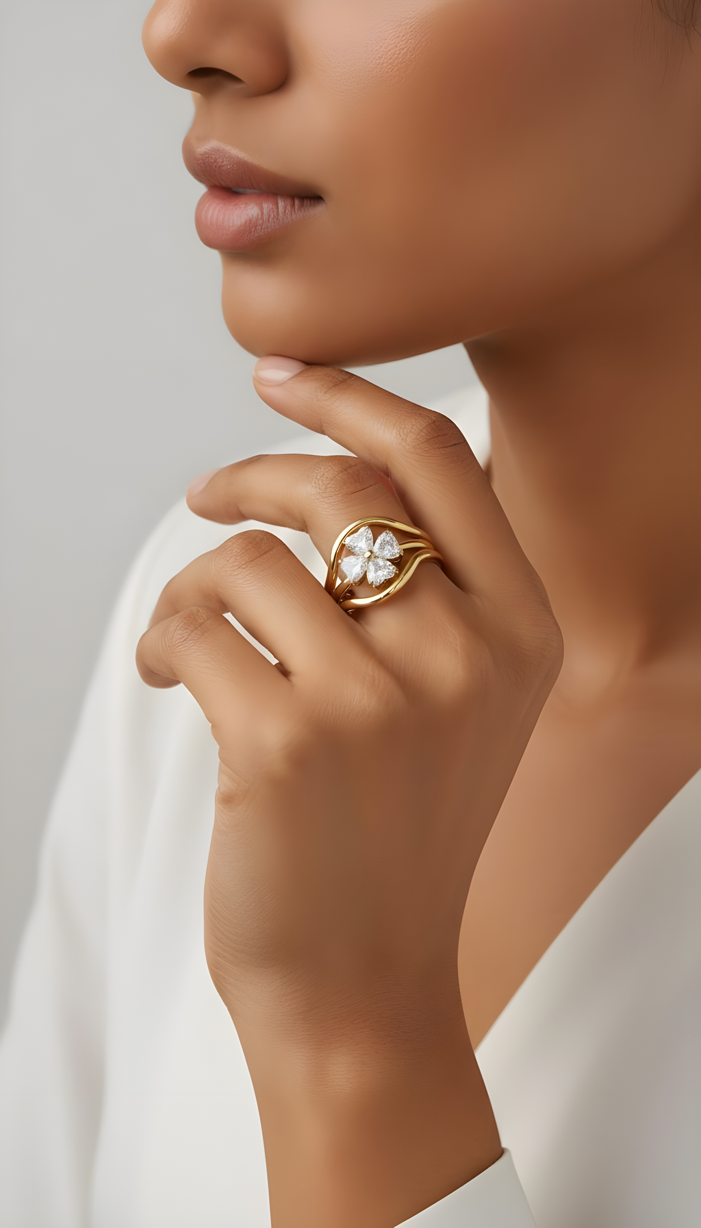 Floral Bloom Ring Set - ILA1513