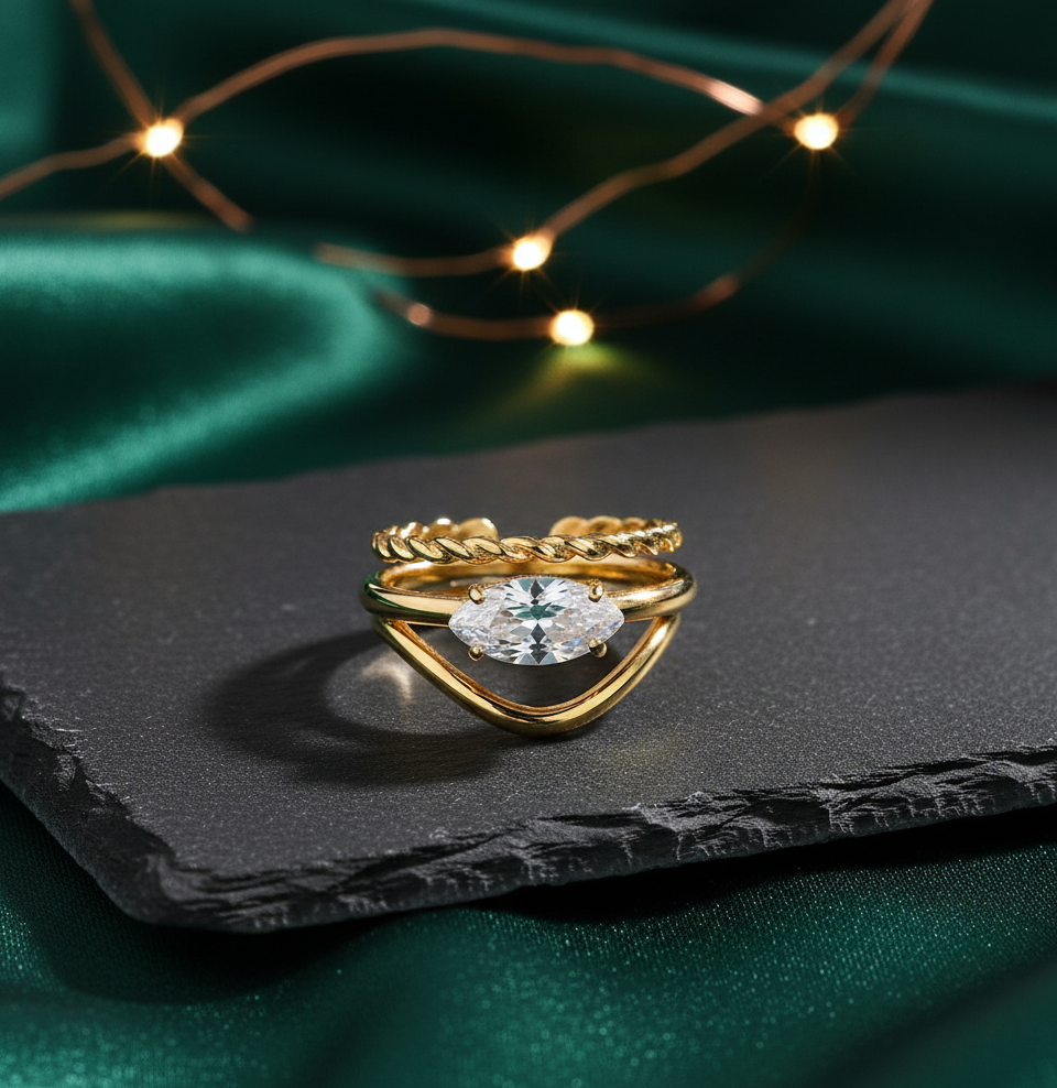 Dewdrop Ring Set - ILA1562