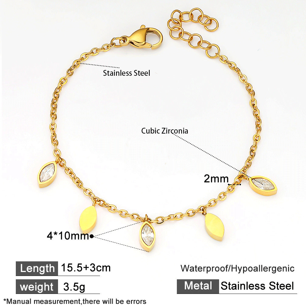 Cystral Leaf Bracelet - ILA172