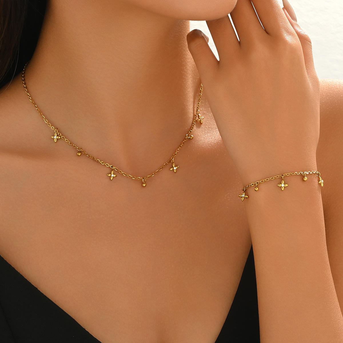 Kaia Necklace&bracelet Set - ILA227