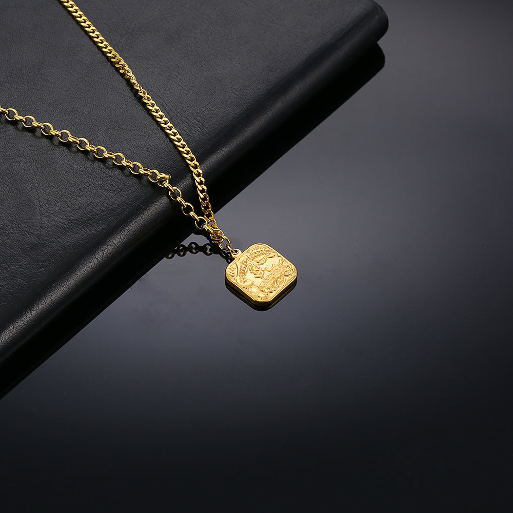 Empire Coin Pendant Neckchain - ILA581