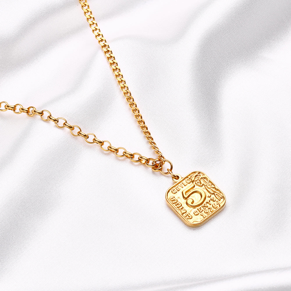 Empire Coin Pendant Neckchain - ILA583