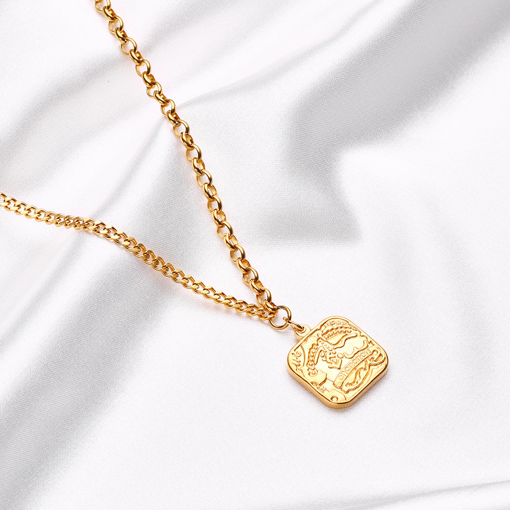 Empire Coin Pendant Neckchain - ILA584