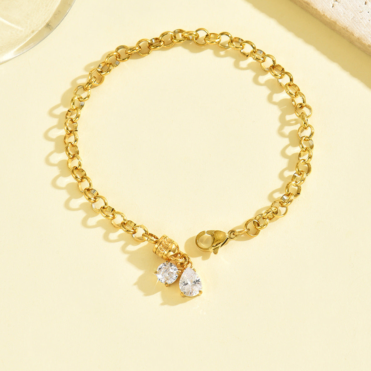 Twin Crystal Necklace - ILA92