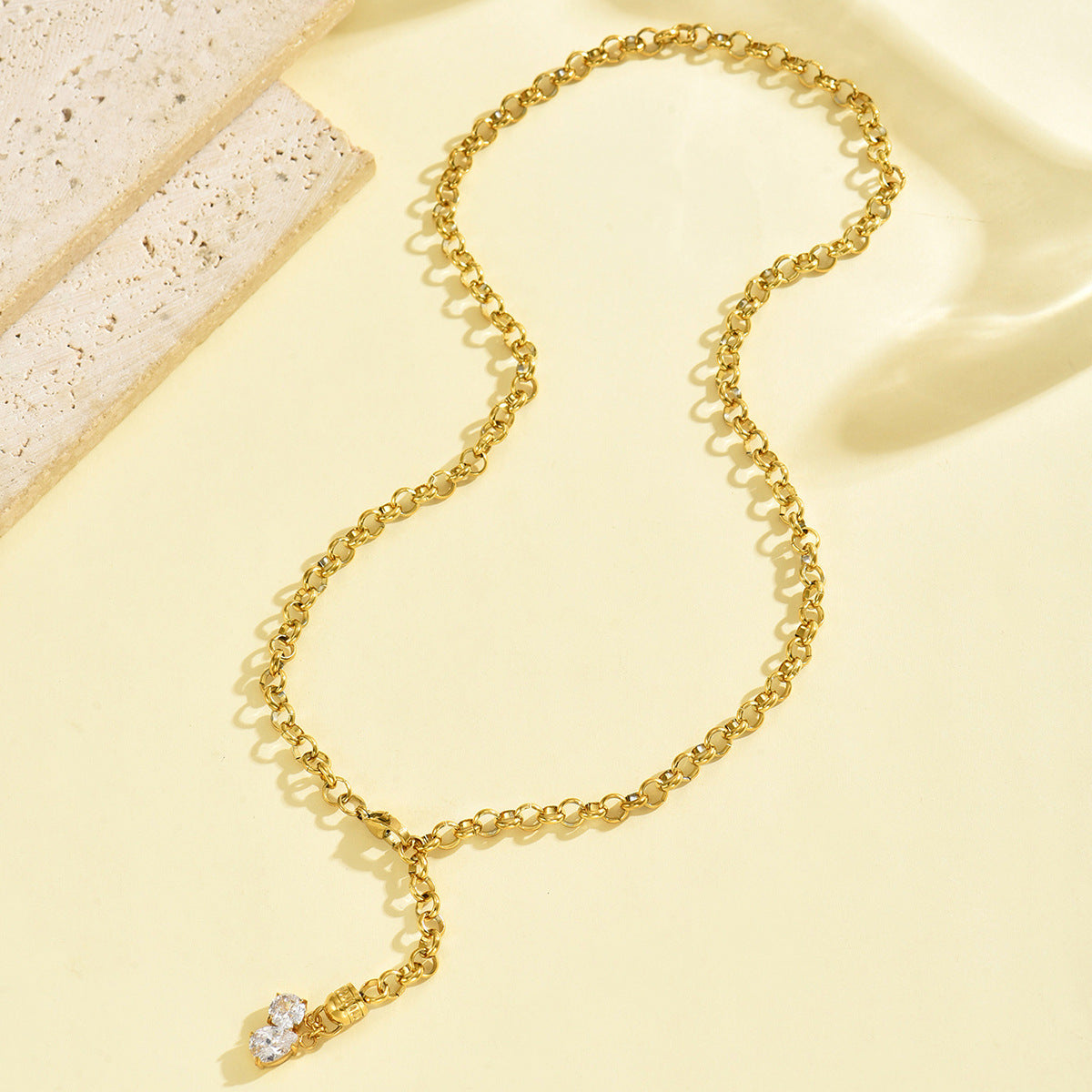 Twin Crystal Necklace - ILA93