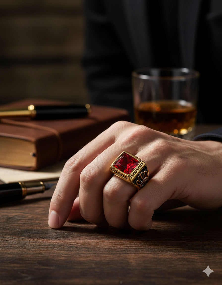 Red Regal Ring - ILA943