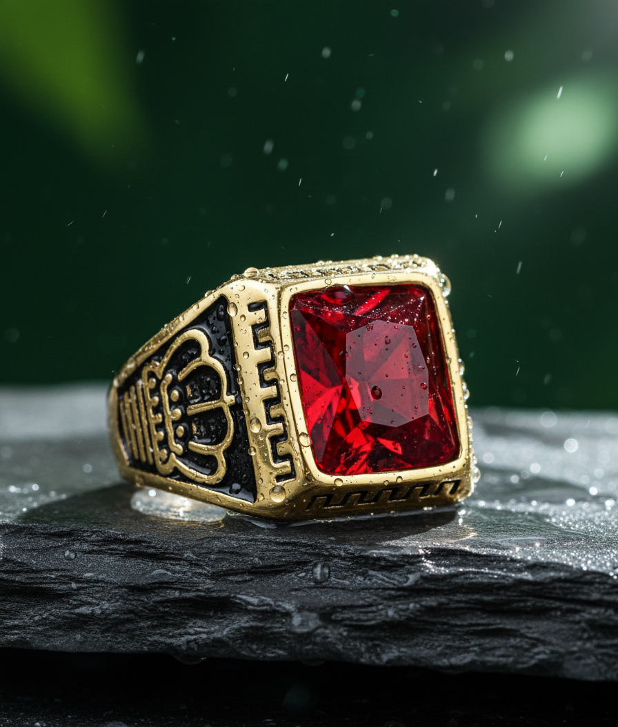 Red Regal Ring - ILA944