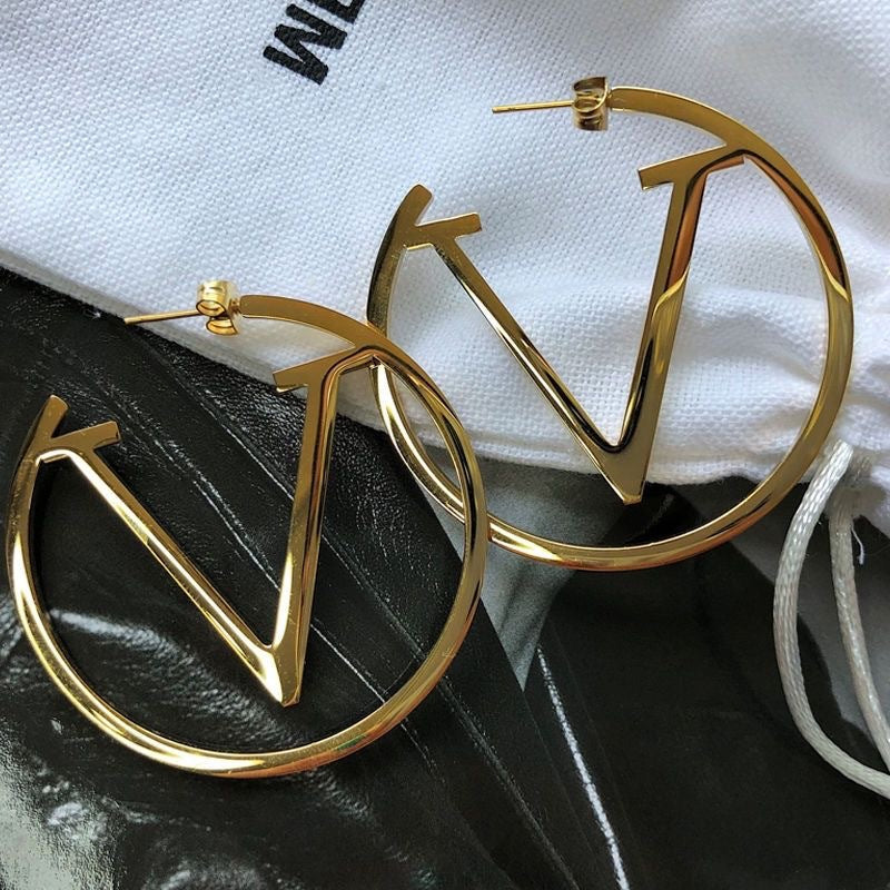 Signature Shine Hoops Earrings - ILA972