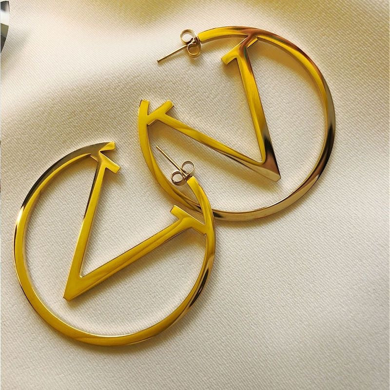 Signature Shine Hoops Earrings - ILA974