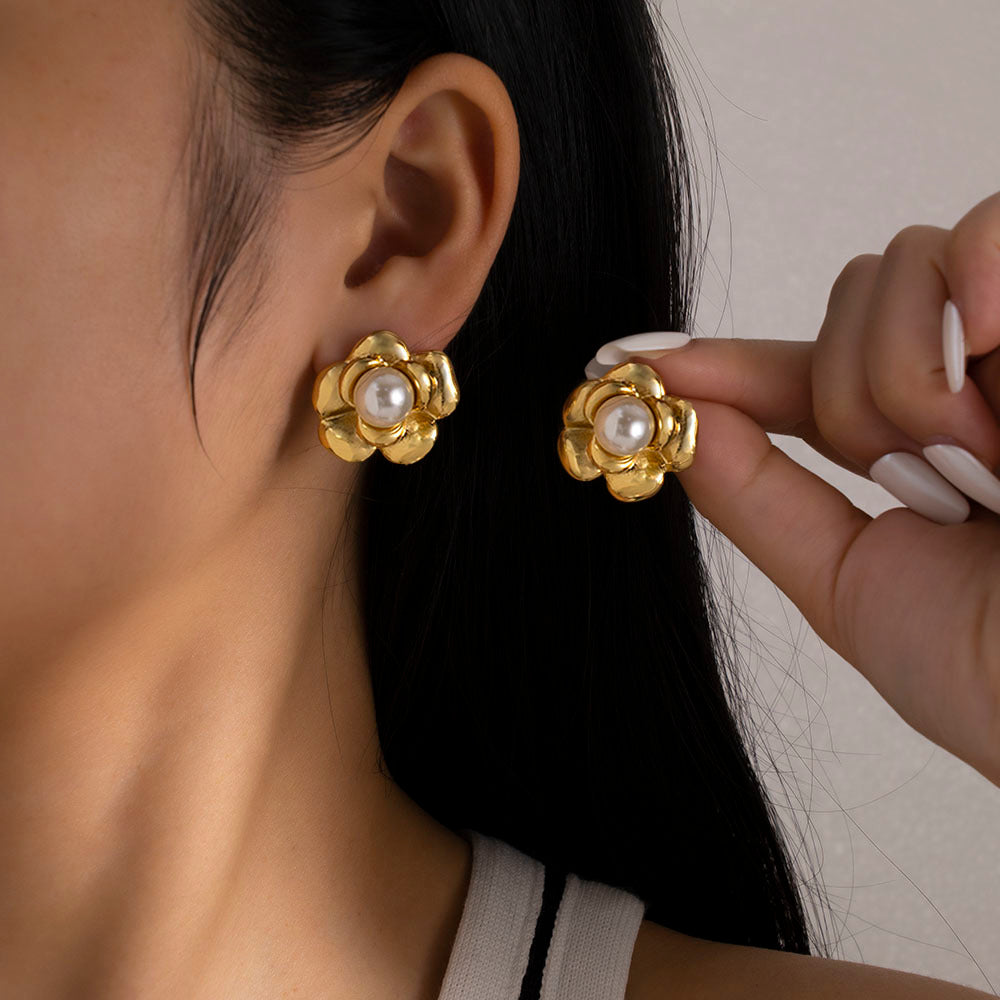 Pearl Blossom Earrings - ILA992